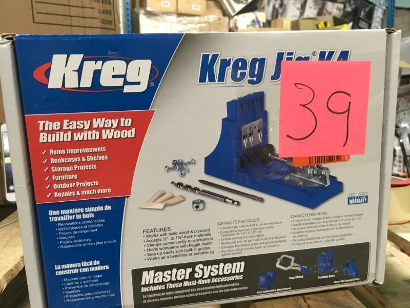 lot 39 image: Kreg Jig Master System open box in like new condition