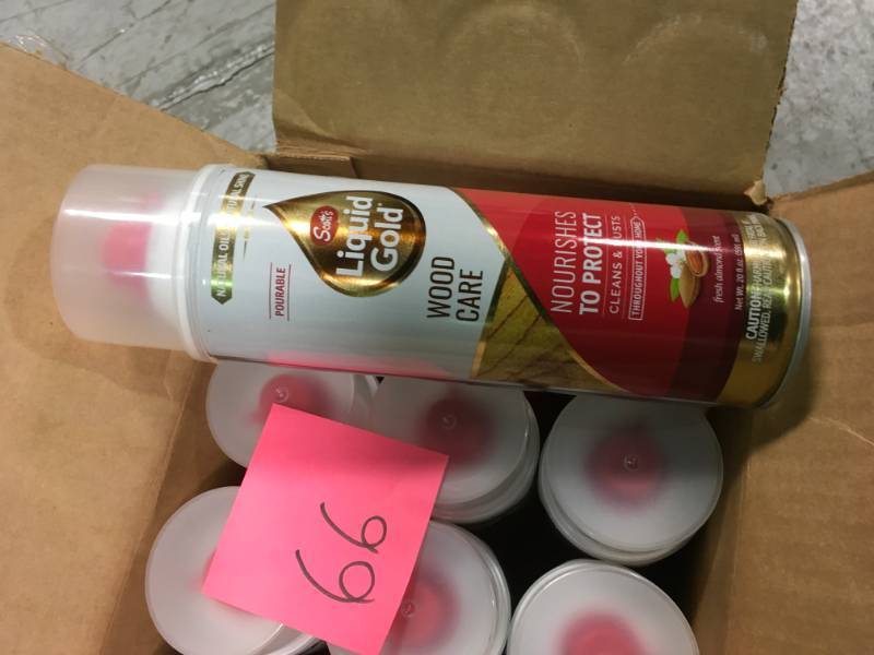 lot 66 image: Scotts Liquid Gold Pourable 20oz Wood Cleaner & Preservative CASE 12 PCS not used