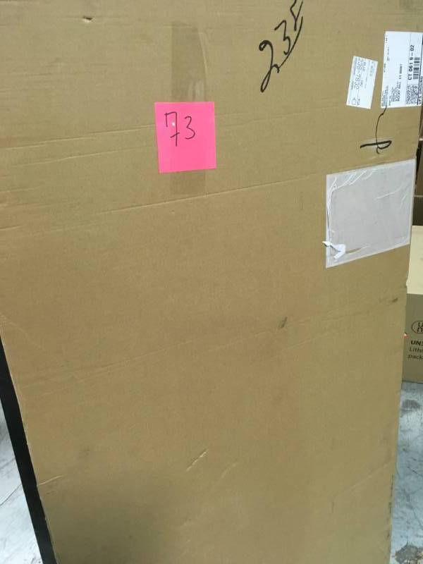 lot 73 image: Hardwood Reflections The Quick Bench 4 ft. Folding Workbench UV Finish open box in like new condition