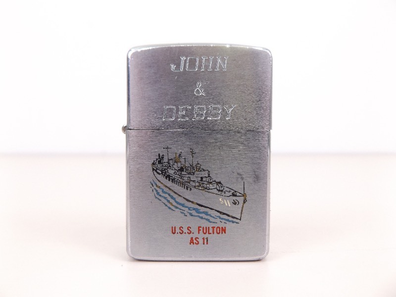 1965 Zippo U.S.S. Fulton AS 11 Battleship Lighter
