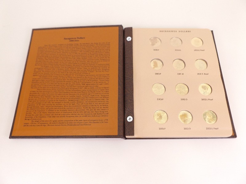 Complete Dansco Coin Book of 36 Gem Mint BU Sacagawea Dollars