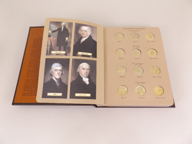 Complete Dansco Coin Book of 60 Gem Mint BU U.S. Presidential Dollars