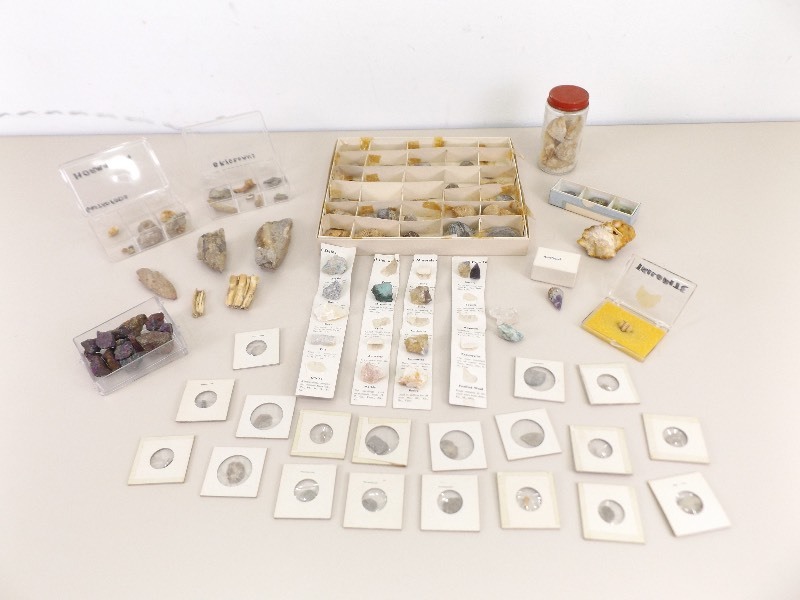 Collection of Geodes and Fossils
