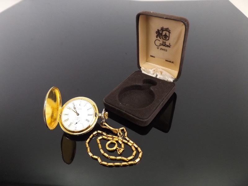 Colibri Pocket Watch with FOB in Original Box