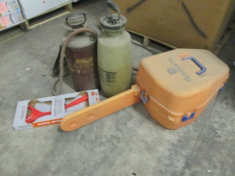 2 Sprayers, Chain Saw Case(only), T...