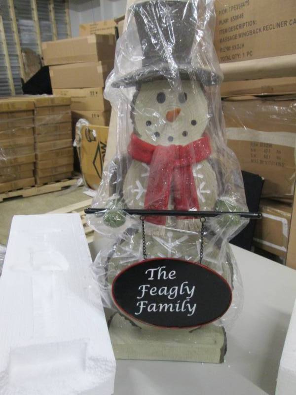 Personalized Snowman Greeter- open ...