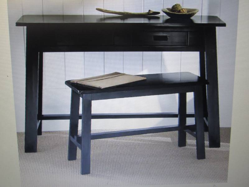 Rustic Desk and Bench open box Reta...