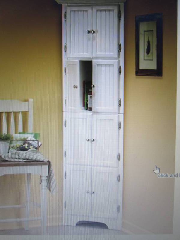 8-Door Corner Cabinet open box Reta...