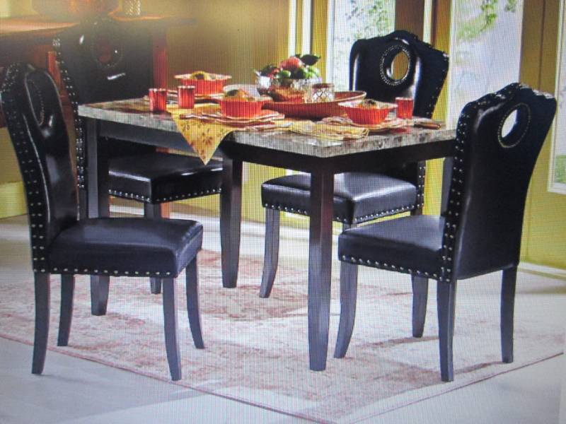 Marble-Look Dining Table open box R...