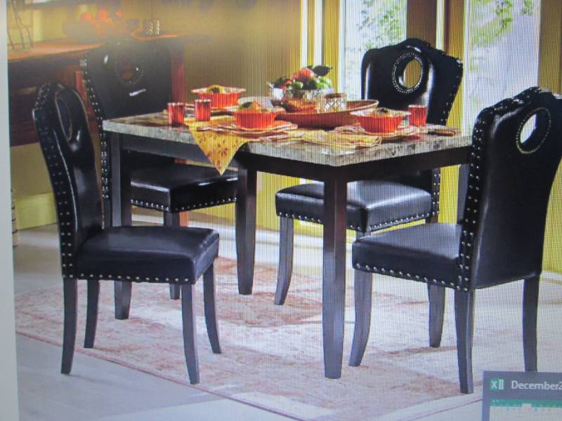 Marble-Look Dining Table open box R...