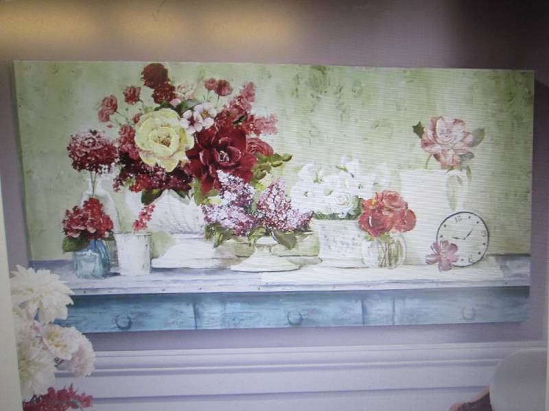 Floral Painting 59 w x 27 12 h. ...