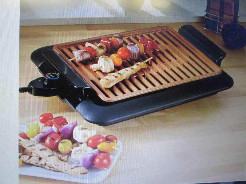Smokeless Electric Grill with Gridd...