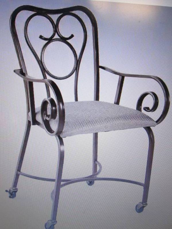 Set of 2 Scroll Chairs open box Ret...