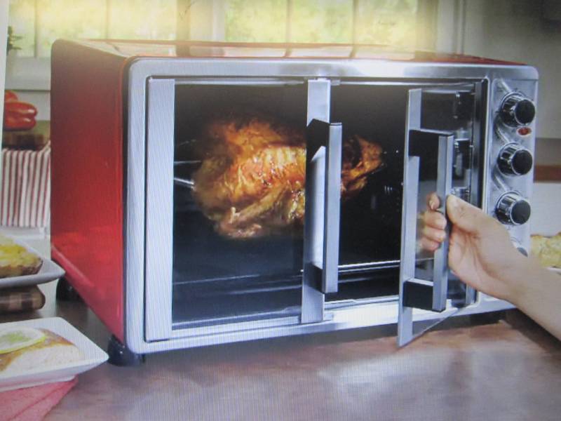 Double-Door Toaster Oven with Conve...
