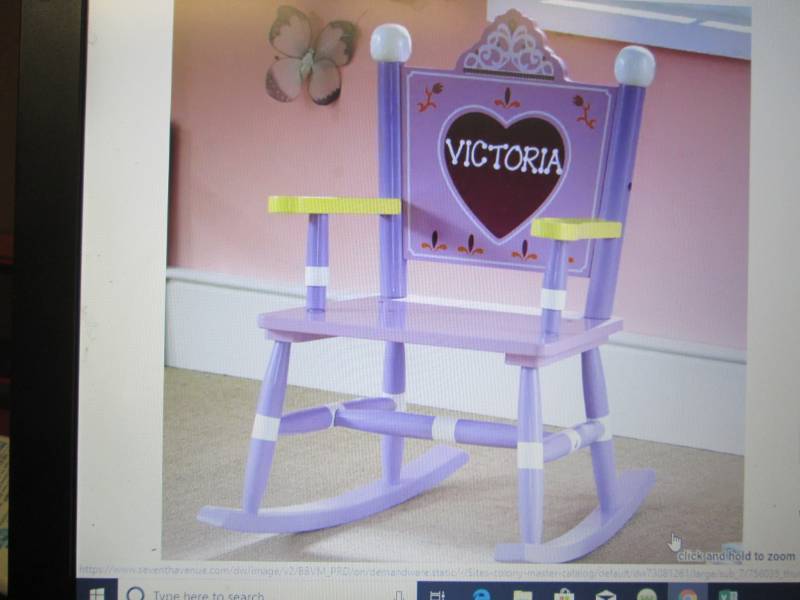 Personalized Princess Rocker open b...