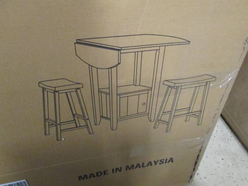 Kitchen Island with Stools open box...