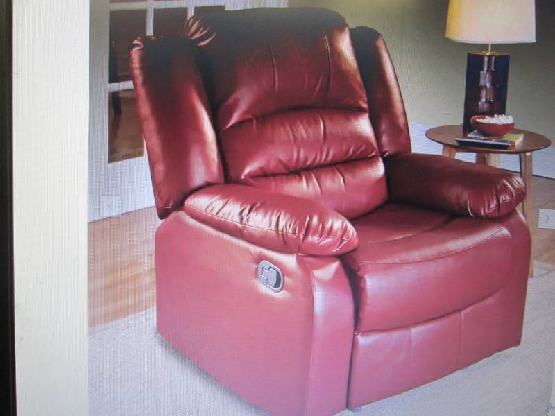 Overstuffed Recliner open box Retai...