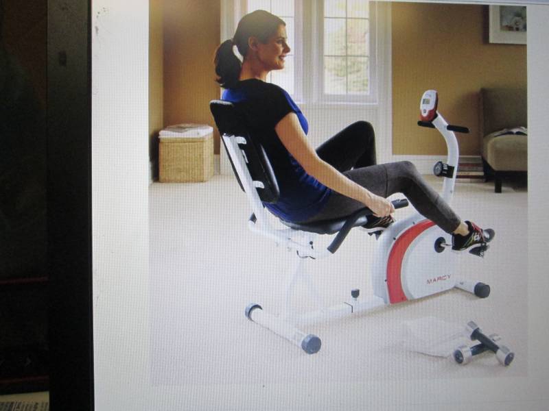 Marcy Recumbent Cycle open box, unt...