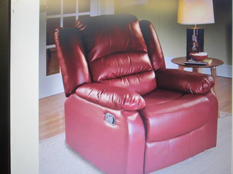 Overstuffed Recliner open box Retai...