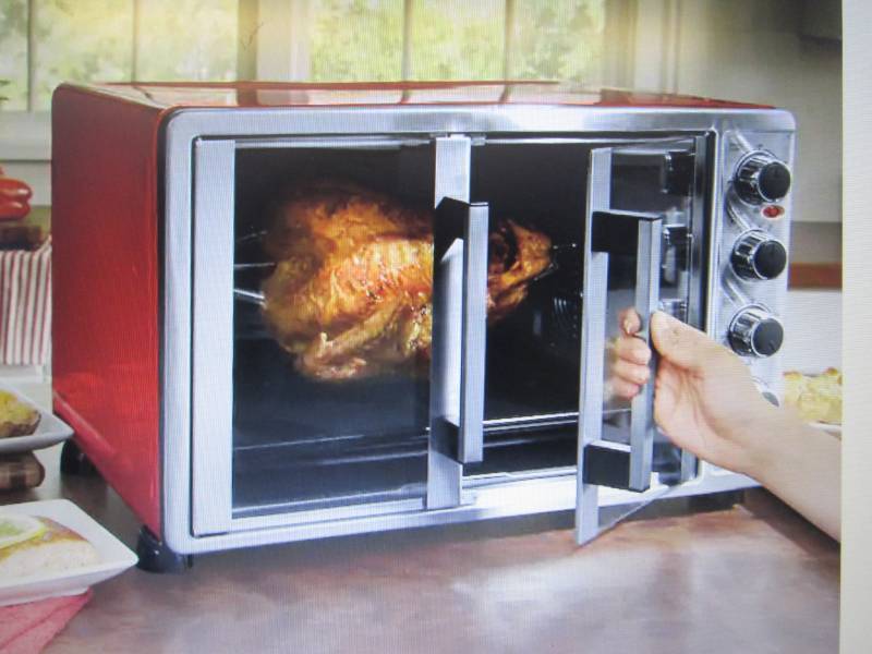 Double-Door Toaster Oven with Conve...