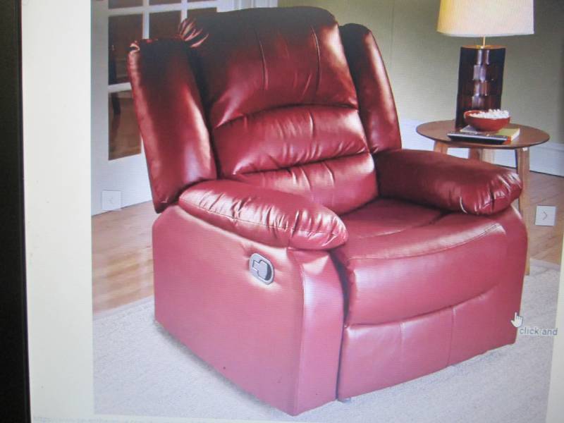 Overstuffed Recliner open box Retai...