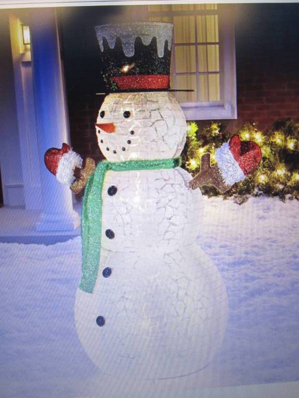 Pop-Up Lighted Snowman open box ret...