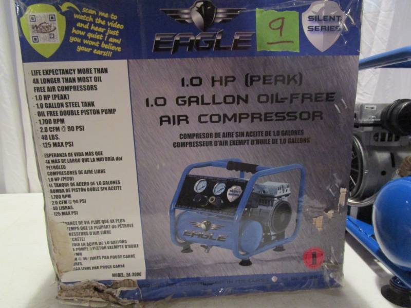 Eagle Silent Series 1 hp Portable Air Compressor