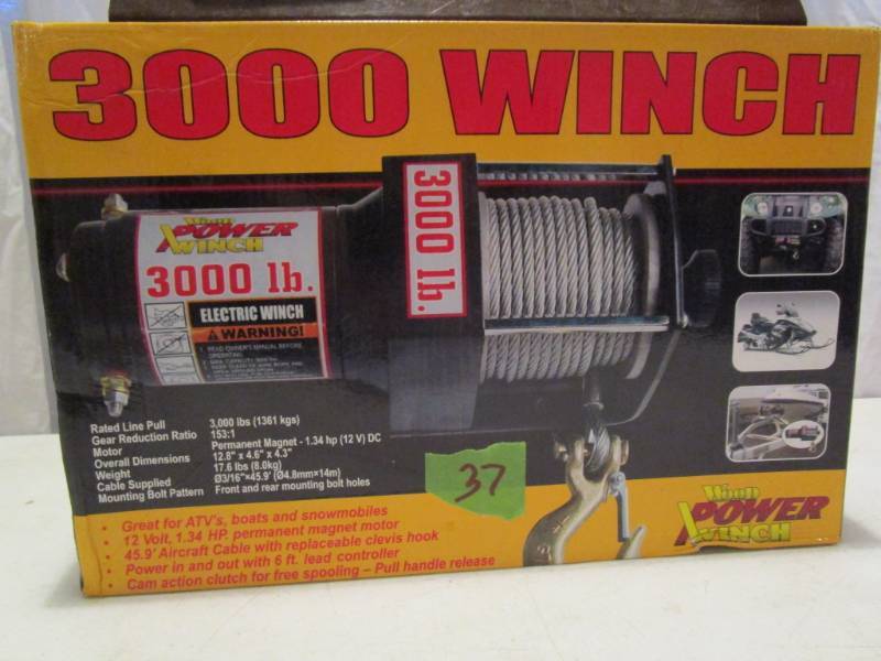Wood Power 3000 lb Winch
