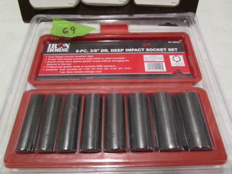 Iron Horse 9 pc Socket Set SAE