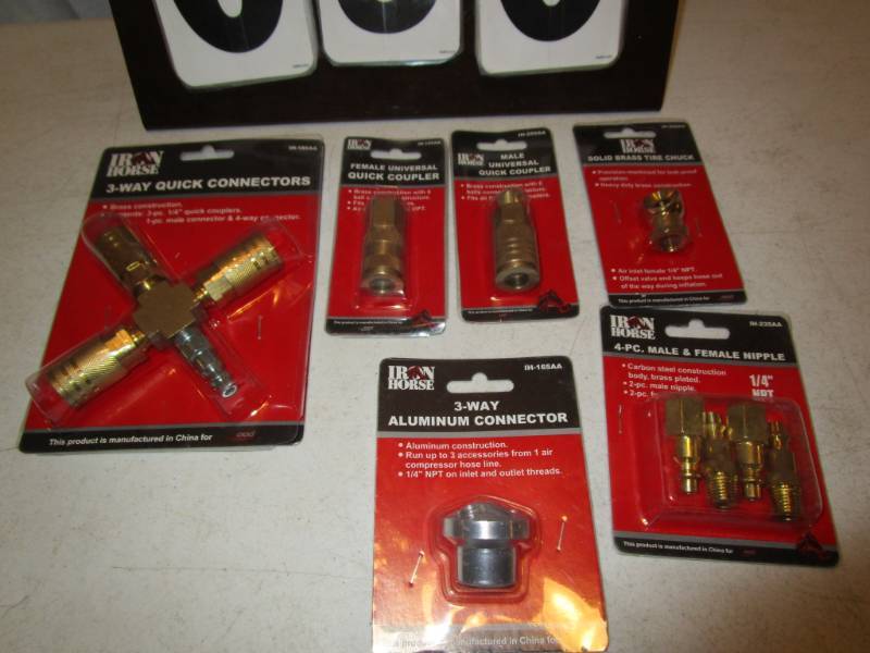 Assortment of 6 Iron Horse Accessories