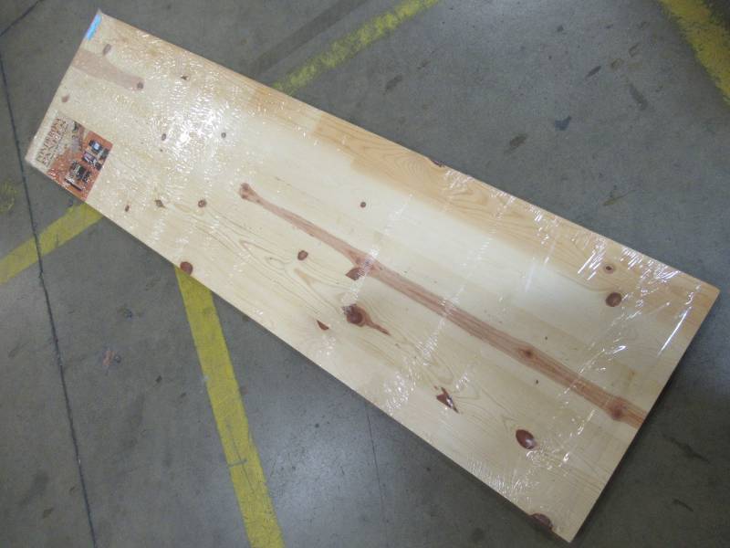 lot 247 image: PLUB CREEK Ponderosa Solid Pine Edge Glued Panel. Unfinished, Measures Approximately 20 X 70 X 1