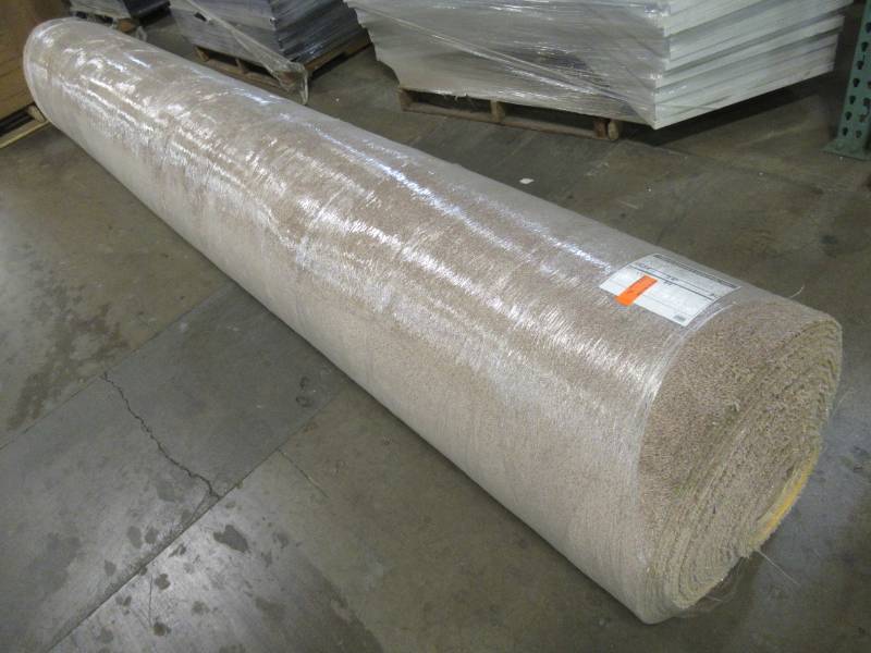 lot 276 image: Carpet Roll 175-200 Square Feet - TanBeige