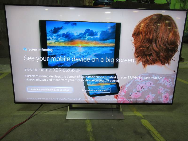 lot 5 image: Sony XBR-65X930E 65 4K HDR Ultra HD Smart LED TV 2017 - No Remote - Deep Scratch