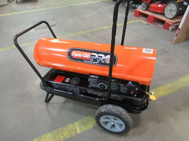 lot 27 image: Dyna-Glo Pro 135K BTU Forced-Air Kerosene Portable Heater, KFA135H