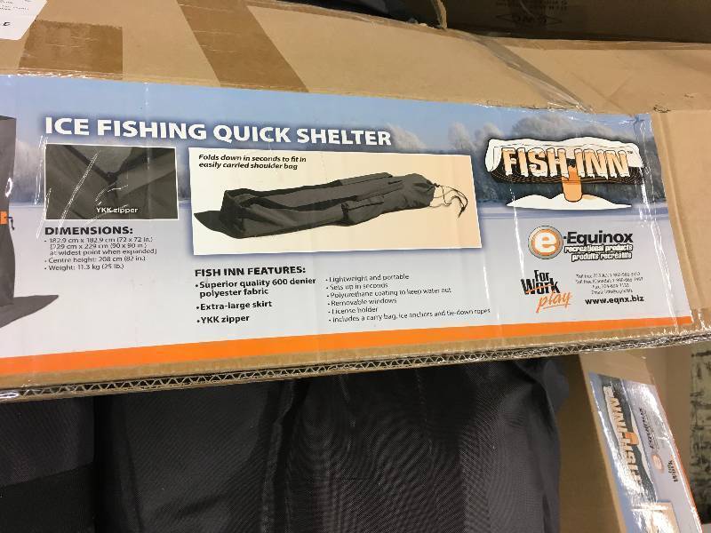 Equinox Ice Fishing House, Retail $149.99