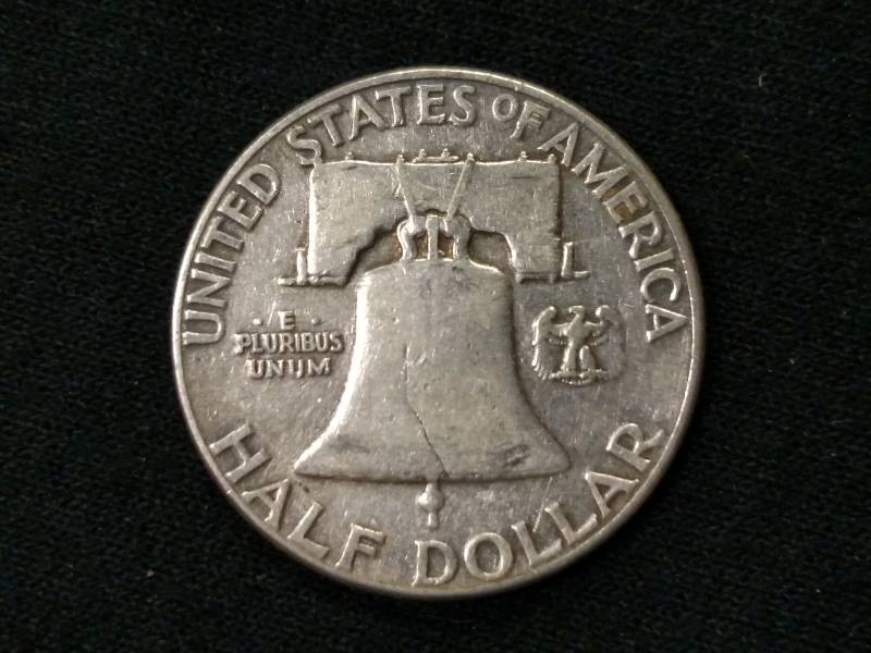 1950 Franklin Silver Half Dollar...