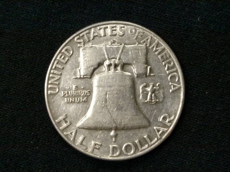 1952 D Franklin Silver Half Dollar...