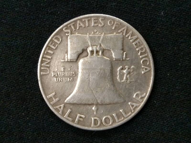 1953 D Franklin Silver Half Dollar...
