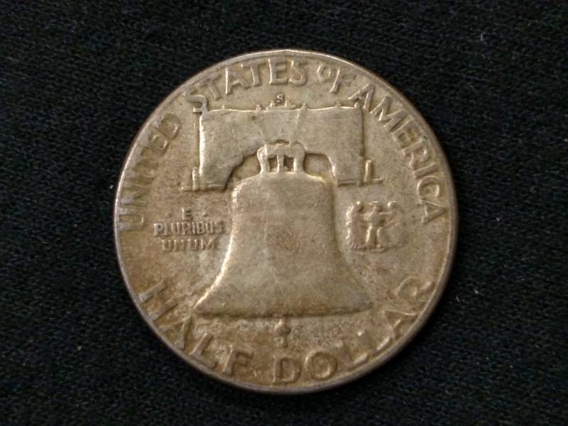 1953 S Franklin Silver Half Dollar...