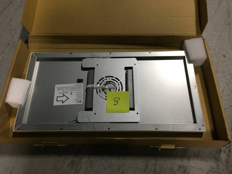 lot 8 image: Commercial Electric 1 ft. x 2 ft. 23-Watt White Integrated LED Edge-Lit Flat Panel Flushmount  open box in like new condition