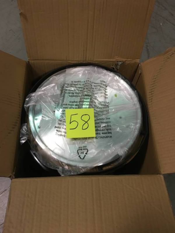 lot 58 image: RiverGrille 30 Qt. Turkey Fryer Package  open box in like new condition