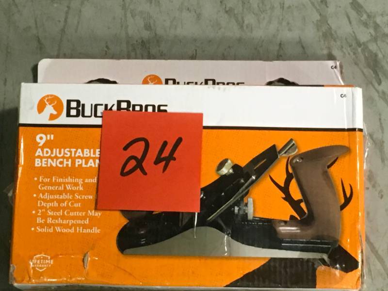 lot 24 image: Buck Bros. 9 in. Bench Plane open box in like new condition