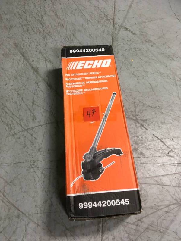 lot 47 image: ECHO PAS Trimmer Attachment open box in like new condition