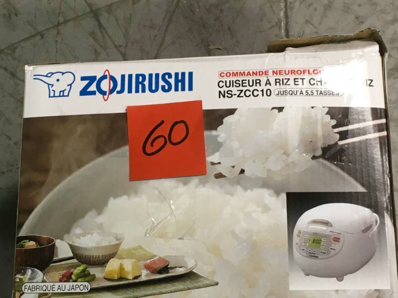 lot 60 image: Zojirushi Neuro Fuzzy Rice Cooker in good condition