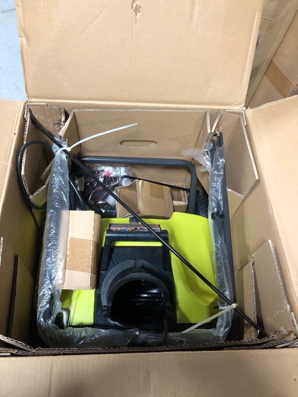 lot 105 image: Ryobi 20 in. 13 Amp Corded Electric Snow Blower NOT USED
