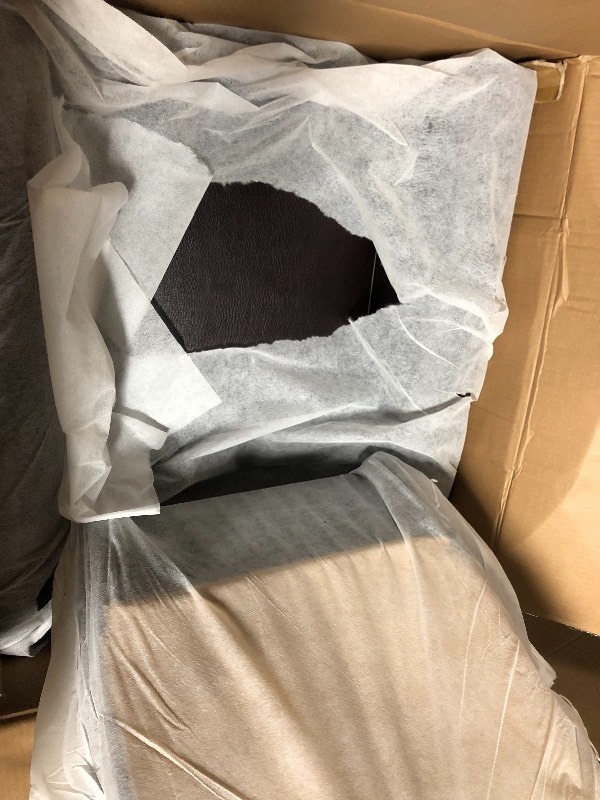 lot 103 image: Noble House Haddan Burgundy PU Leather Recliner NOT USED