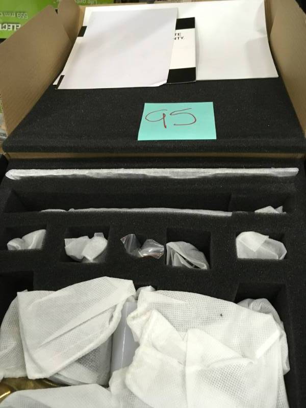 lot 95 image: Vigo VG05002 Wall Mount Bathroom Faucet open box in like new condition