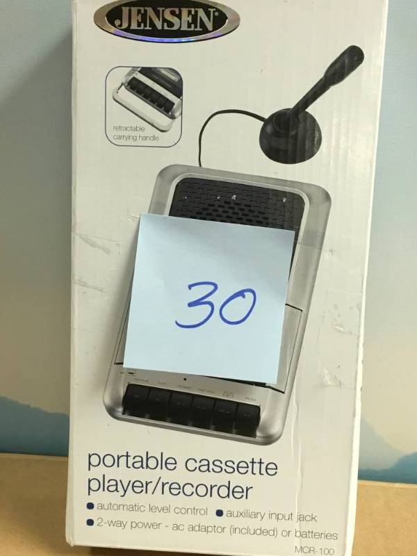 JENSEN Cassette PlayerRecorder open box in good condition