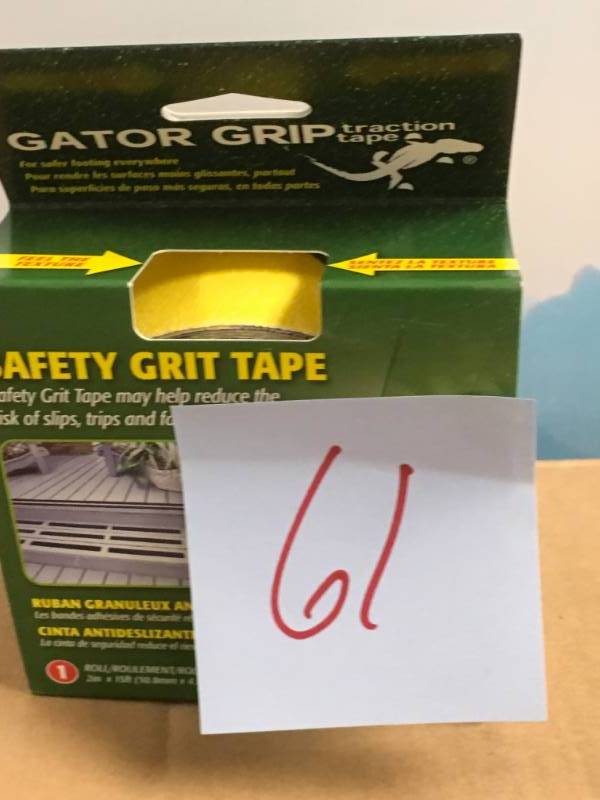 Gator Grip 2 in. x 5 yds. YellowBlack Anti-Slip Safety Tape open box in good condition