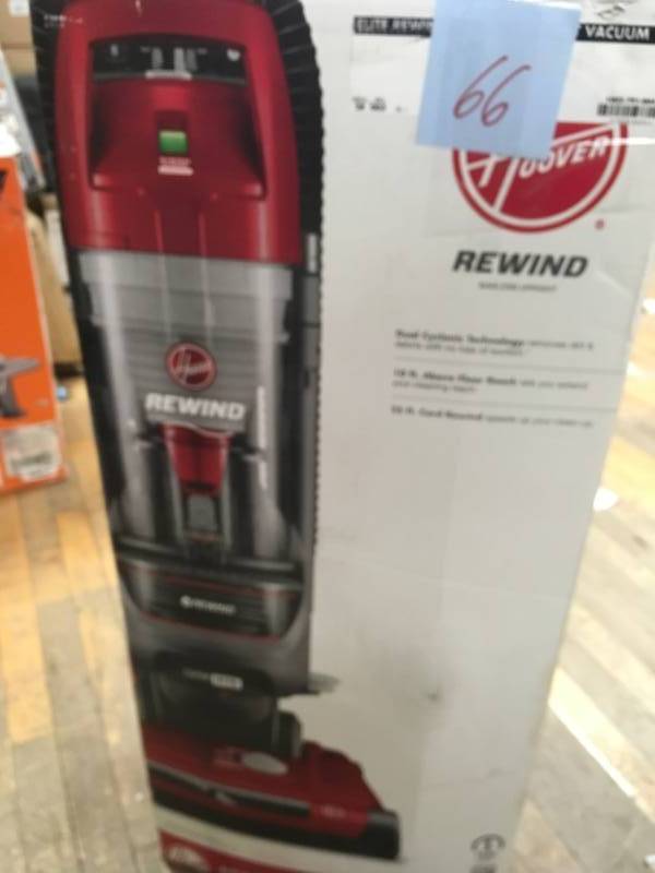 ELITE REWIND UPRIGHT VACUUM open box in good condition